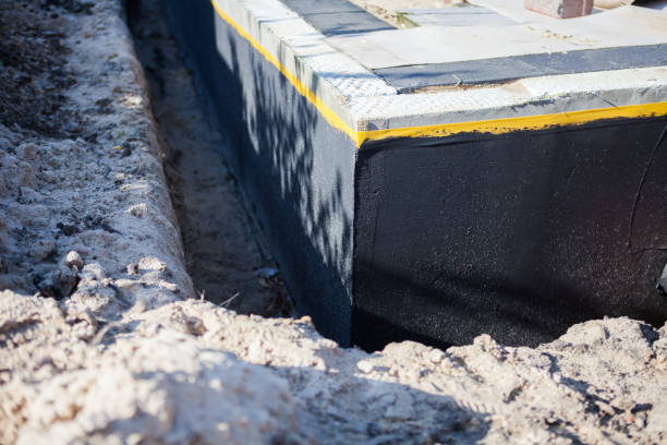 Residential Waterproofing installation at a Farmingville, NY home by SJ Waterproofing Pros